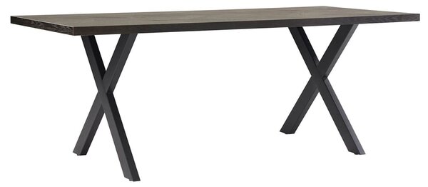 Niles Wooden Dining Table 1400mm In Smoked Oak