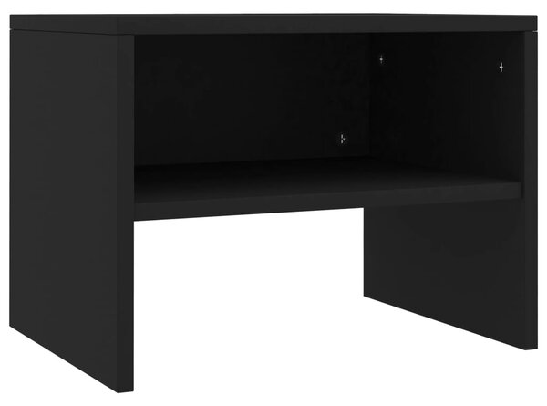 Bedside Cabinet Black 40x30x30 cm Engineered Wood