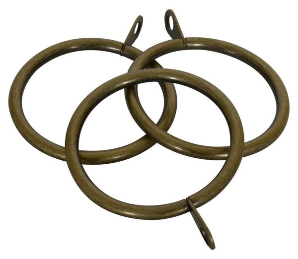 28mm Modo Prospect 6 Pack of Rings Antique Brass