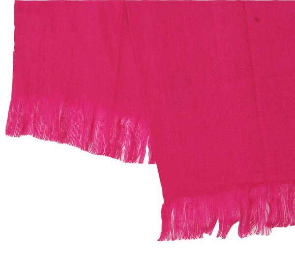 Woven Bed Scarf Fuchsia