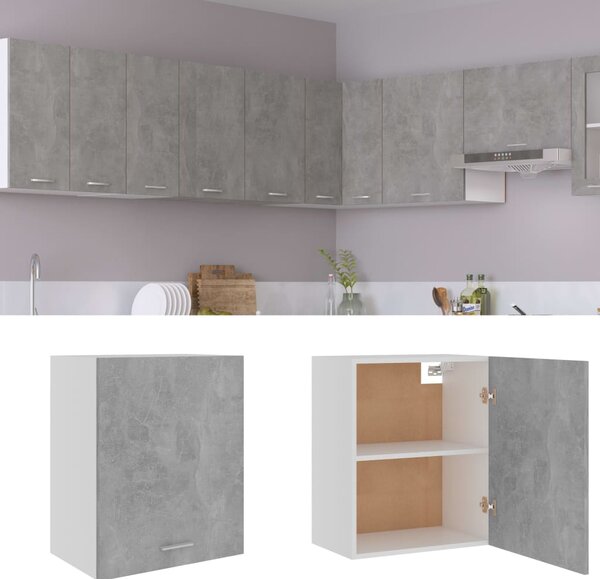 Hanging Cabinet Concrete Grey 50x31x60 cm Engineered Wood