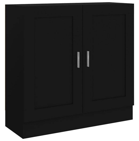 Book Cabinet Black 82.5x30.5x80 cm Engineered Wood