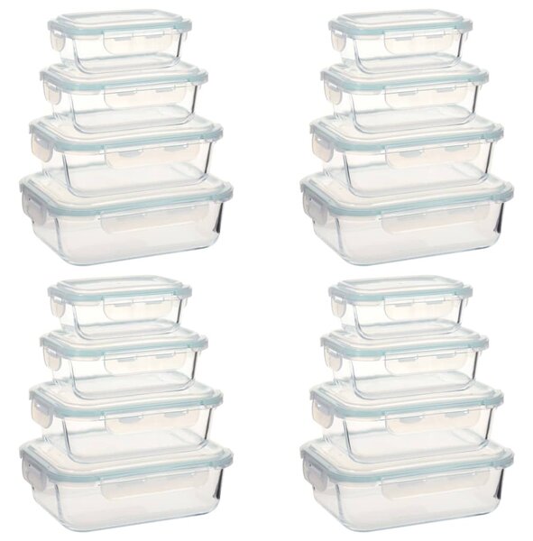 Glass Food Storage Containers 16 Pieces
