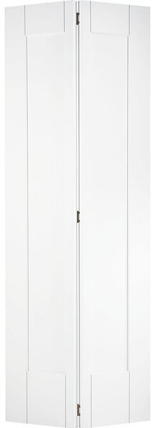 Shaker Internal Bi-fold Primed White 2 Panel Door - 762 x 1981mm