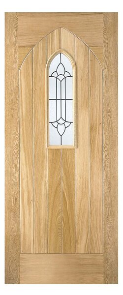 Westminster External Glazed Unfinished Oak 1 Lite Door - 813 x 2032mm