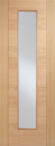 Vancouver Long Light Internal Prefinished Oak 1 Lite Door - 762 x 1981mm