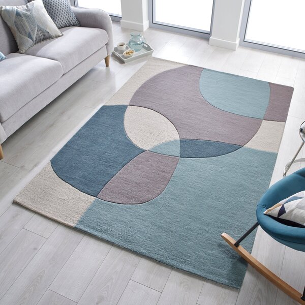 Glow Rug Blue and Grey