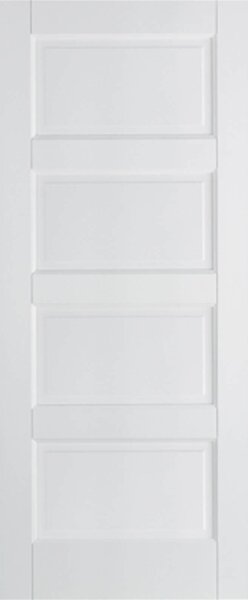 Textured Contemporary Internal Primed White 4 Panel Door - 686 x 1981mm