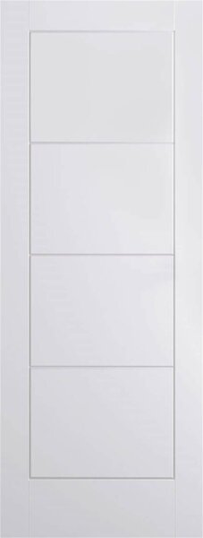 Ladder Internal Primed White 4 Panel Door - 838 x 1981mm
