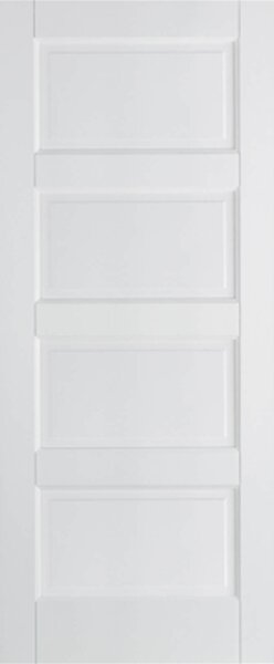 Textured Contemporary Internal Primed White 4 Panel Door - 838 x 1981mm