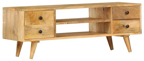 TV Cabinet 110x35x40 cm Solid Mango Wood
