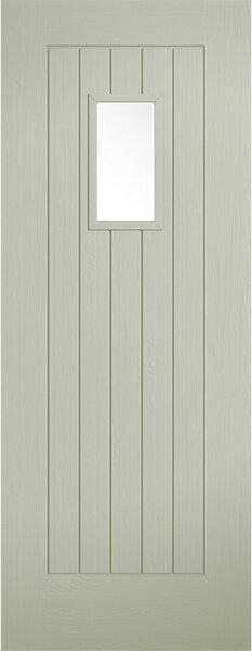 Suffolk - Sage - Composite Exterior Door - Glazed 1981 x 762 x 44