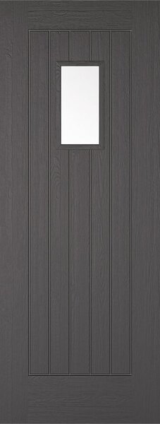 Suffolk - Grey - Composite Exterior Door - Glazed 1981 x 762 x 44