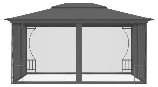 Gazebo with Nets 300x400x265 cm Anthracite