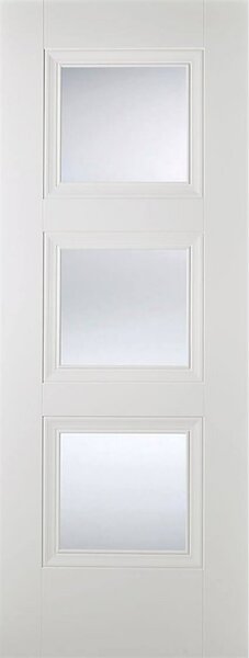 Amsterdam Internal Glazed Primed White 3 Lite Door - 686 x 1981mm