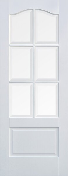 Kent Internal Glazed Primed White 1 Panel 6 Lite Door - 762 x 1981mm