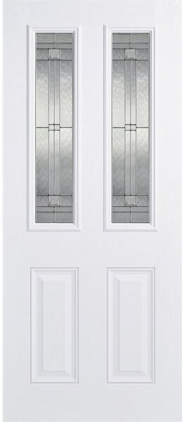 Malton External Glazed White GRP 2 Lite Door - 813 x 2032mm