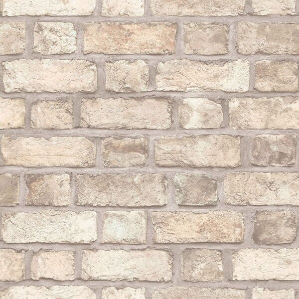Noordwand Homestyle Wallpaper Brick Wall Beige and Grey
