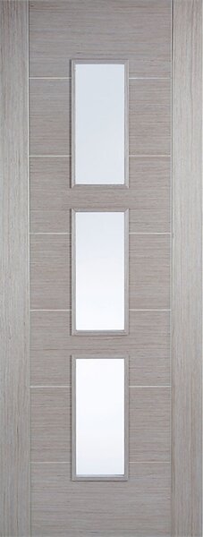 Hampshire Internal Glazed Prefinished Light Grey 3 Lite Door - 838 x 1981mm