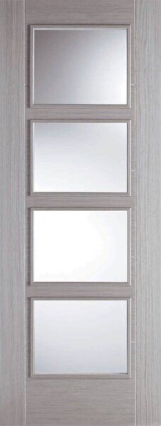 Vancouver Internal Glazed Prefinished Light Grey 4 Lite Door - 686 x 1981mm