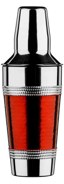 Cocktail Shaker - Hammered Red Band