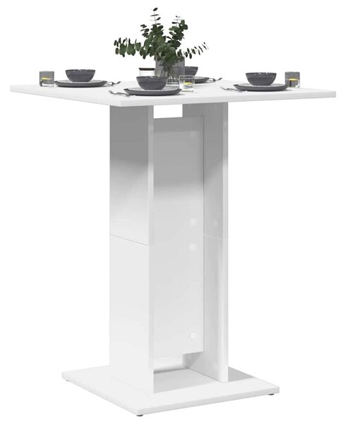 Bistro Table White 60x60x75 cm Engineered Wood