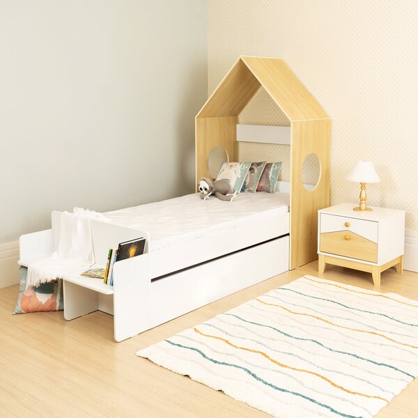 Cody 1 Drawer House Bed White