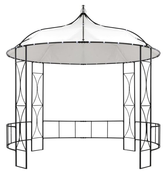 Gazebo 300x290 cm White Round