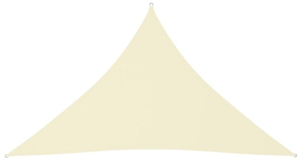 Sunshade Sail Oxford Fabric Triangular 3.5x3.5x4.9 m Cream