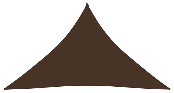Sunshade Sail Oxford Fabric Triangular 2.5x2.5x3.5 m Brown