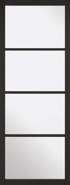 Soho - 4 Lite Glazed - Primed Black Internal Door - 1981 x 686 x 35mm