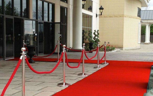Red Carpet Runner Wedding Party Event - Cut to Measure - Sunny Red - 1ft
