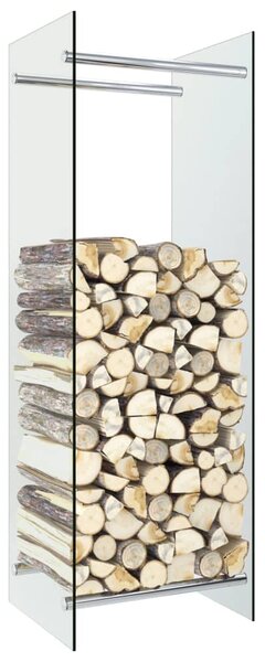 Firewood Rack Transparent 40x35x120 cm Glass