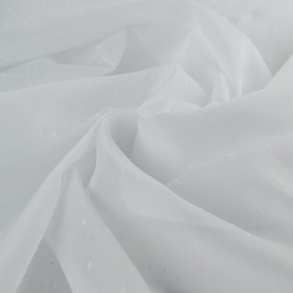 By the Metre Optic White Voile White