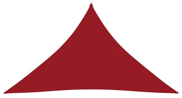 Sunshade Sail Oxford Fabric Triangular 3.5x3.5x4.9 m Red