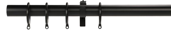 Mix and Match Metal Extendable Curtain Pole Dia. 25/28mm Black