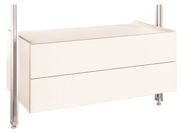 Relax White Double Drawer Box Kit (H)380mm x (W)900mm x (D)500mm