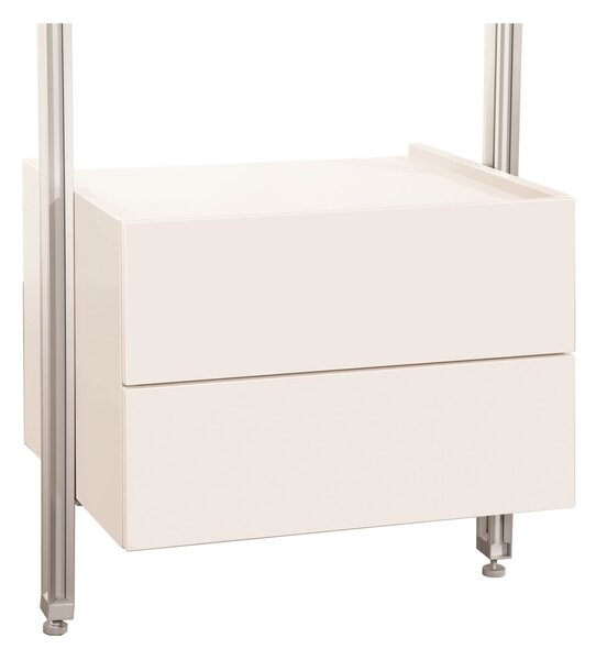Relax White Double Drawer Box Kit (H)380mm x (W)550mm x (D)500mm