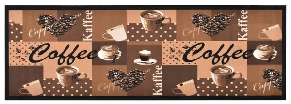 Kitchen Carpet Washable Coffee brown 45x150 cm