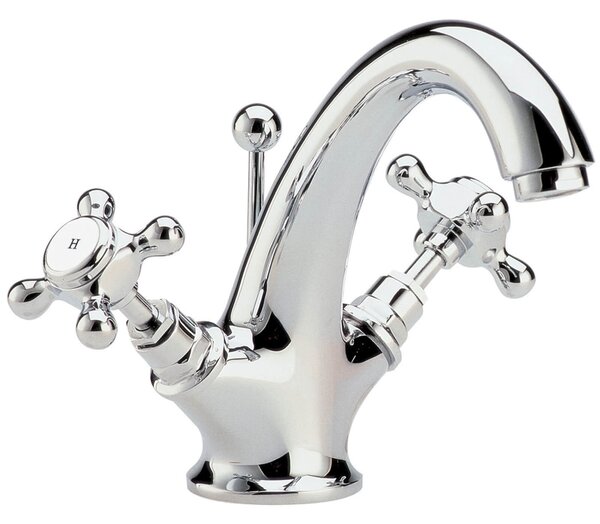 Balterley Hex Crosshead Basin Tap With Waste