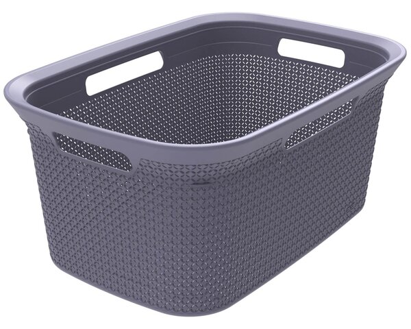Ezy Storage Mode 45L Laundry Basket - Lilac