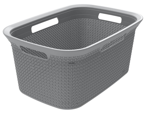Ezy Storage Mode 45L Laundry Basket - Grey