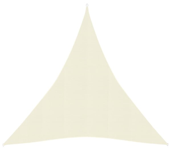 Sunshade Sail 160 g/m² Cream 3x4x4 m HDPE