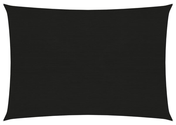 Sunshade Sail 160 g/m² Black 3.5x5 m HDPE