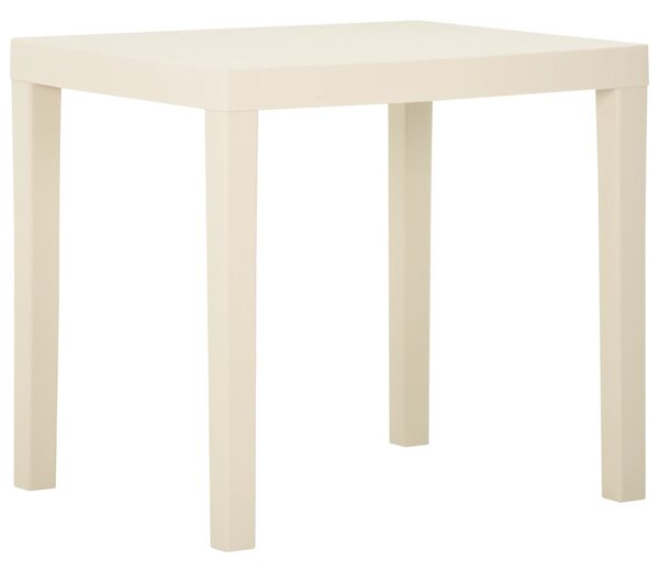 Garden Table White 79x65x72 cm Plastic