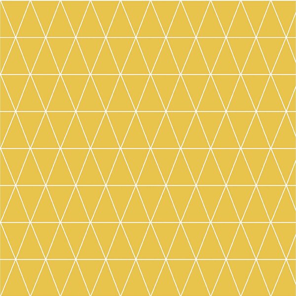 Superfresco Easy Paste the Wall Triangolin Wallpaper - Mustard