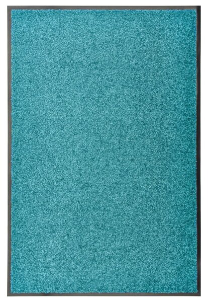 Doormat Washable Cyan 60x90 cm