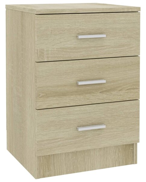 Bedside Cabinet Sonoma Oak 38x35x56 cm Engineered Wood