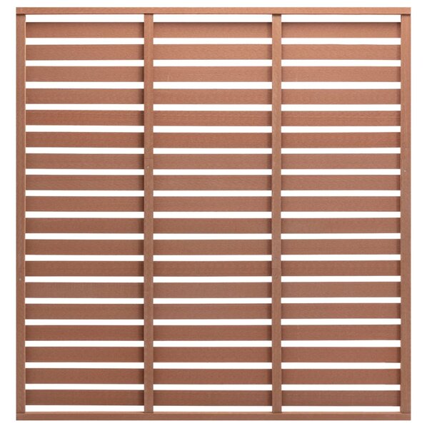 Fence Panel WPC 170x180 cm Brown