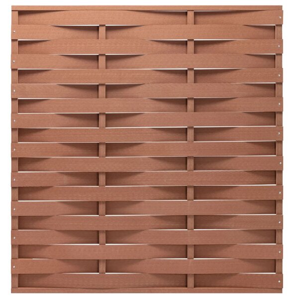 Fence Panel WPC 170x180 cm Brown